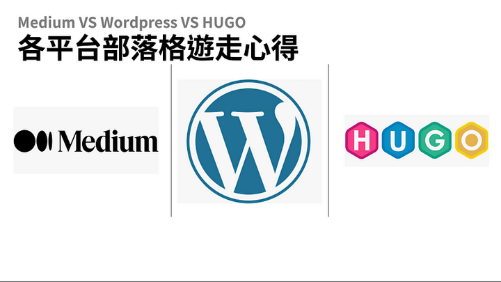 【部落格選擇】從Medium到Wordpress，又再從Medium到Hugo
